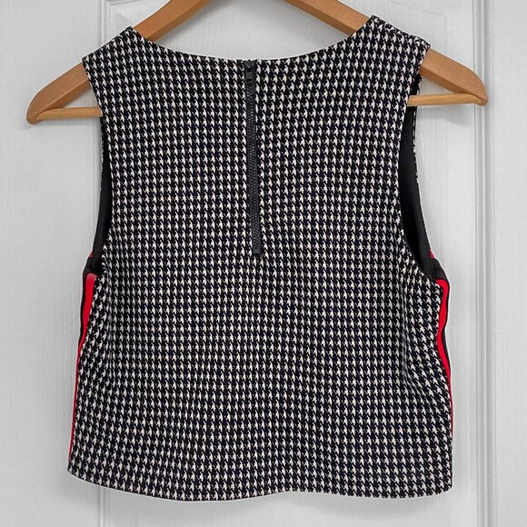 🎬✨ Umbrella Academy - Design Lab - Lord & Taylor - Houndstooth Crop Top - Picture 2 of 10